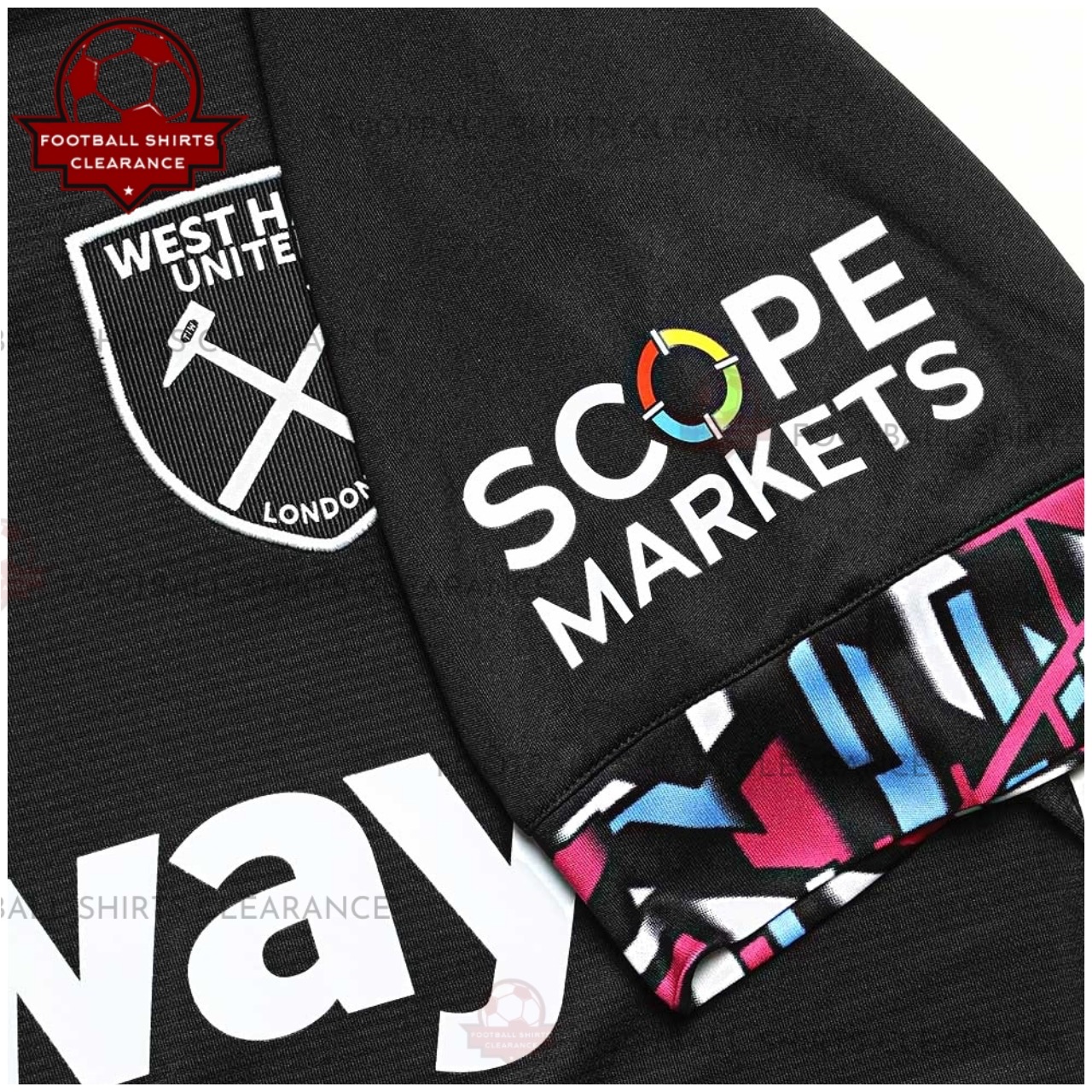 FSCL_Westham United Away Shirt 22-23 Kids Football Kit (1)